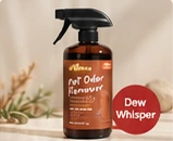 o’dless Pet Odor Remover Dew Whisper trigger spray.